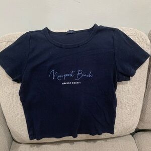 Brandy Melville Navy Baby Crop Top